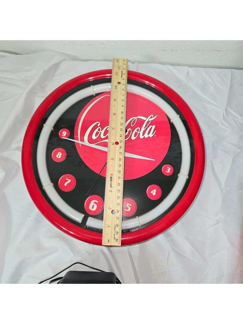 Vintage Coca-Cola Collectible Plasma Light Wall Clock – Working With AC Adapter
